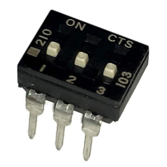 210-3MSF SWITCH SLIDE DIP SPST 100MA 20V