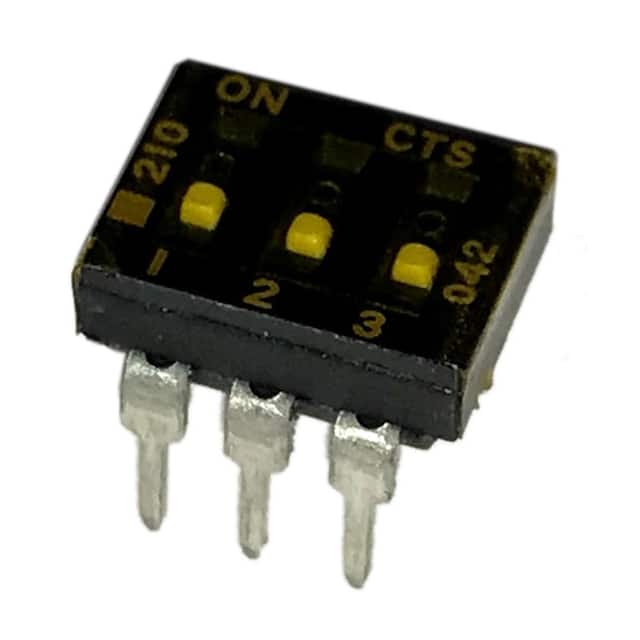 210-3LPSTF SWITCH SLIDE DIP SPST 100MA 20V