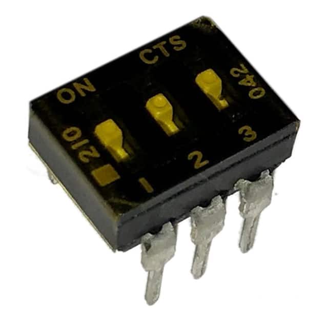 210-3LPSTD SWITCH SLIDE DIP SPST 100MA 20V