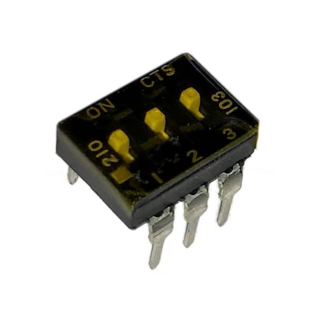 210-3MSTD SWITCH SLIDE DIP SPST 100MA 20V