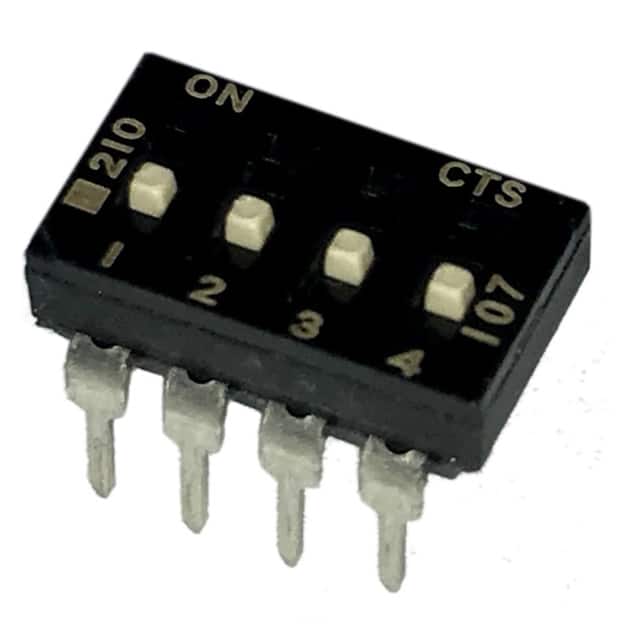 210-4MSF SWITCH SLIDE DIP SPST 100MA 20V
