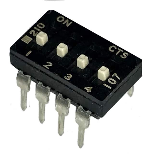210-4ESF SWITCH SLIDE DIP SPST 100MA 20V