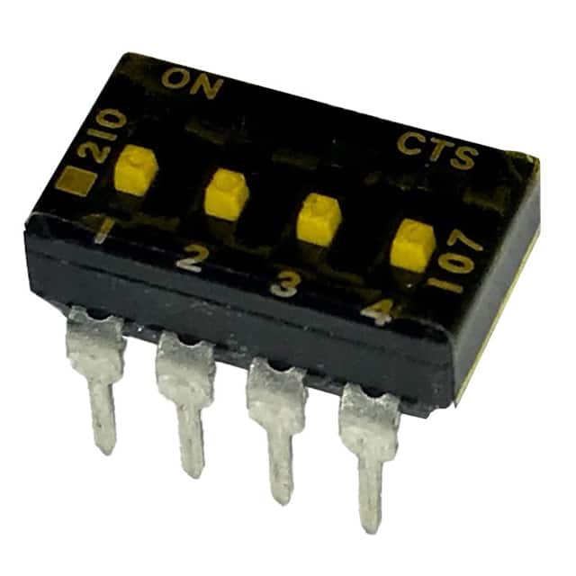 210-4MSTF SWITCH SLIDE DIP SPST 100MA 20V