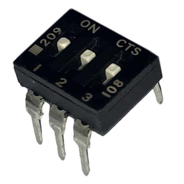 209-3LPS SWITCH SLIDE DIP SPST 100MA 20V