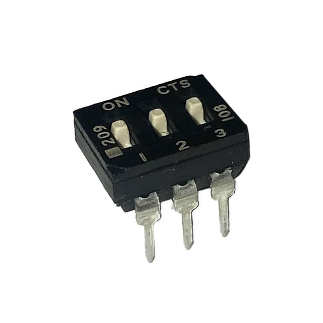 209-3MSD SWITCH SLIDE DIP SPST 100MA 20V