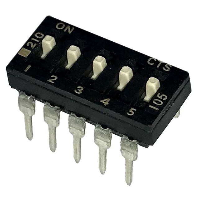 210-5ES SWITCH SLIDE DIP SPST 100MA 20V