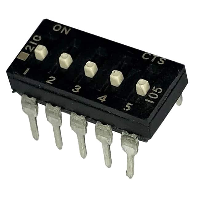 210-5ESF SWITCH SLIDE DIP SPST 100MA 20V