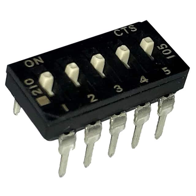 210-5ESD SWITCH SLIDE DIP SPST 100MA 20V