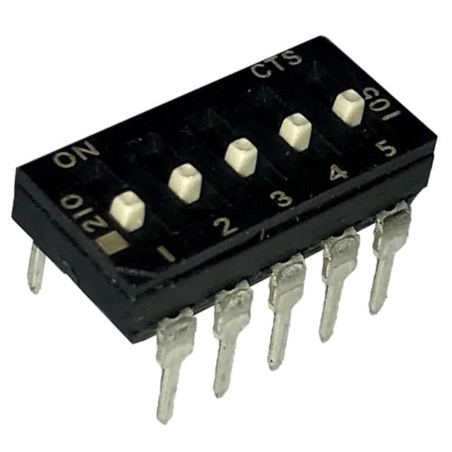 210-5ESFD SWITCH SLIDE DIP SPST 100MA 20V