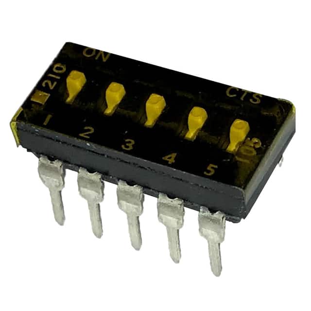 210-5MST SWITCH SLIDE DIP SPST 100MA 20V