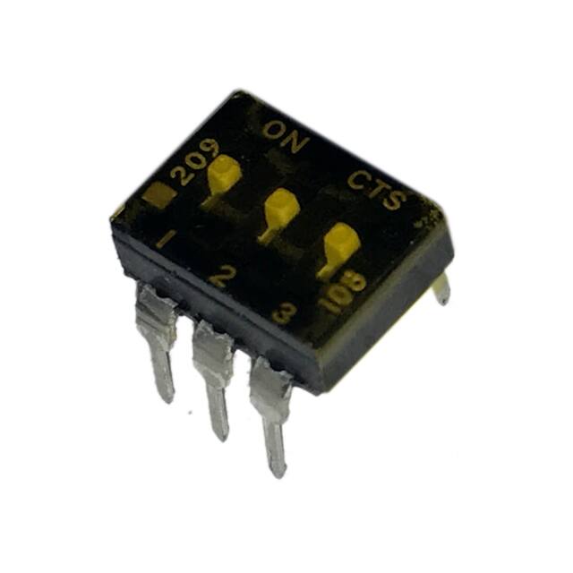 209-3MST SWITCH SLIDE DIP SPST 100MA 20V