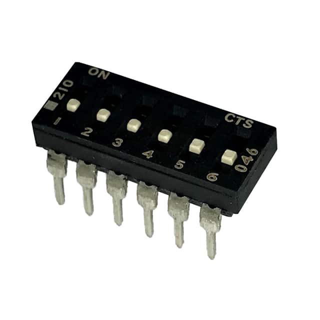 210-6LPSF SWITCH SLIDE DIP SPST 100MA 20V