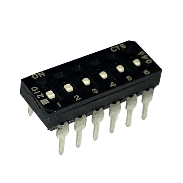 210-6LPSFD SWITCH SLIDE DIP SPST 100MA 20V