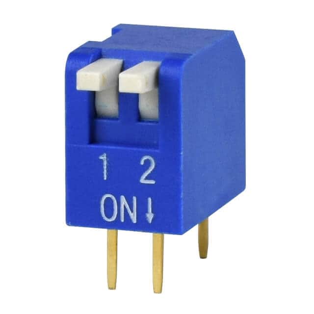 DS02-254-2L-02BE DIP SWITCH, SPST, 2.54 PITCH, FL