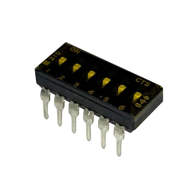 210-6LPST SWITCH SLIDE DIP SPST 100MA 20V