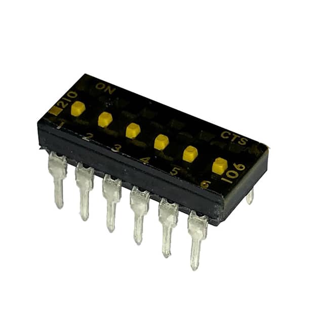 210-6MSTF SWITCH SLIDE DIP SPST 100MA 20V