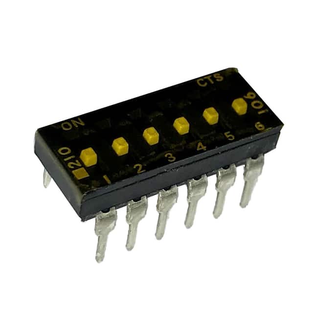 210-6MSTFD SWITCH SLIDE DIP SPST 100MA 20V