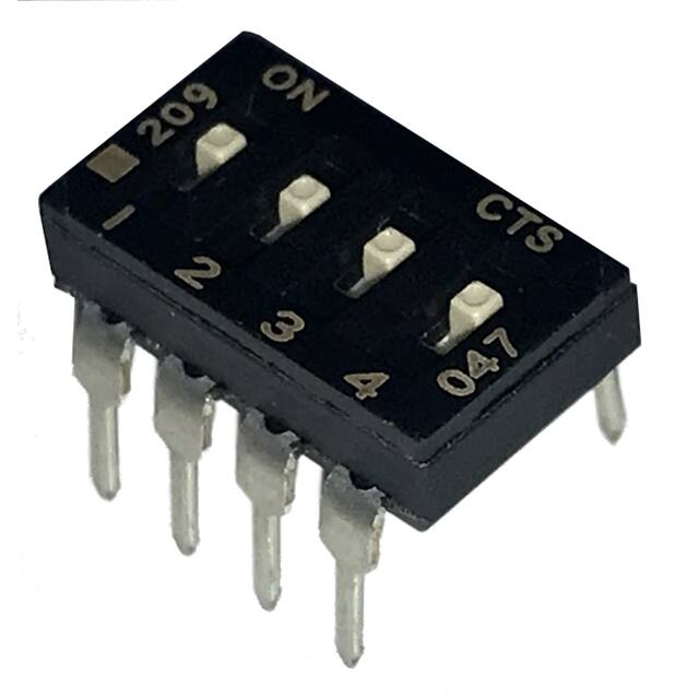 209-4LPS SWITCH SLIDE DIP SPST 100MA 20V