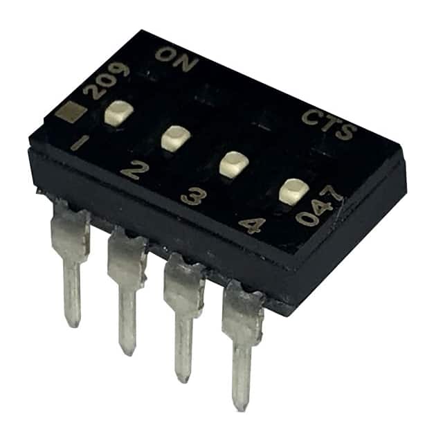 209-4LPSF SWITCH SLIDE DIP SPST 100MA 20V