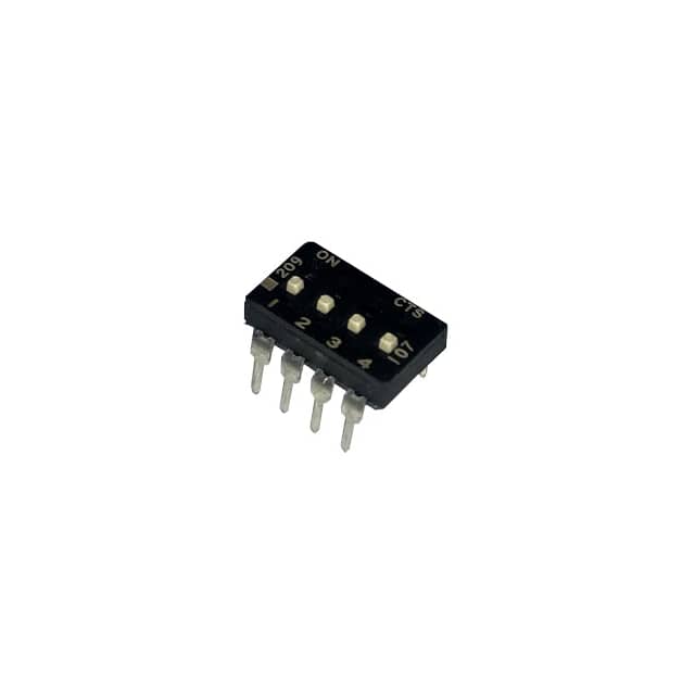 209-4LPSTF SWITCH SLIDE DIP SPST 100MA 20V