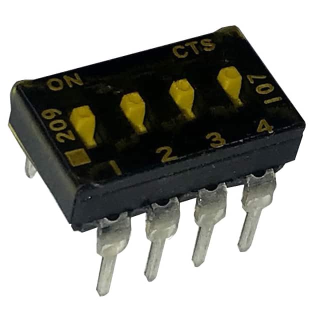 209-4MSTD SWITCH SLIDE DIP SPST 100MA 20V