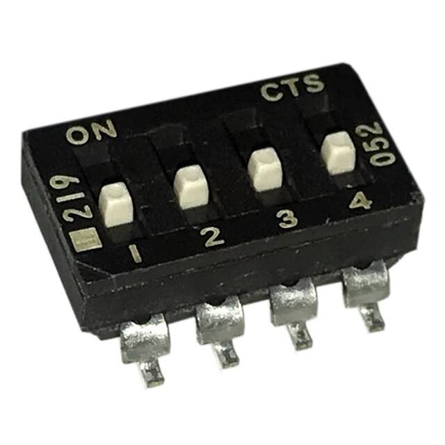 219-4ESF SWITCH SLIDE DIP SPST 100MA 20V
