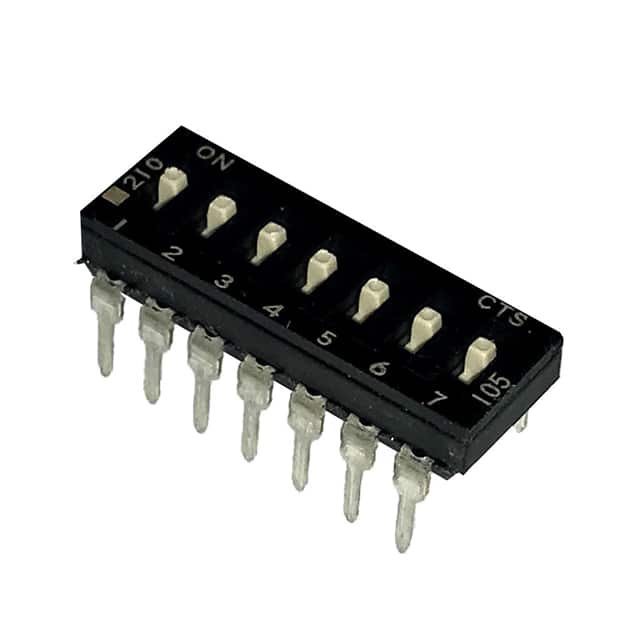 210-7MS SWITCH SLIDE DIP SPST 100MA 20V