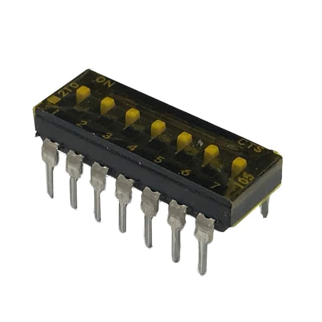 210-7MST SWITCH SLIDE DIP SPST 100MA 20V
