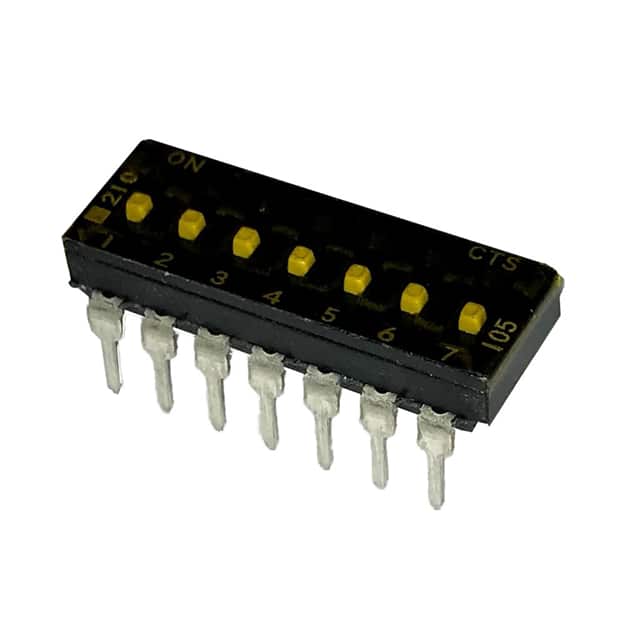 210-7MSTF SWITCH SLIDE DIP SPST 100MA 20V