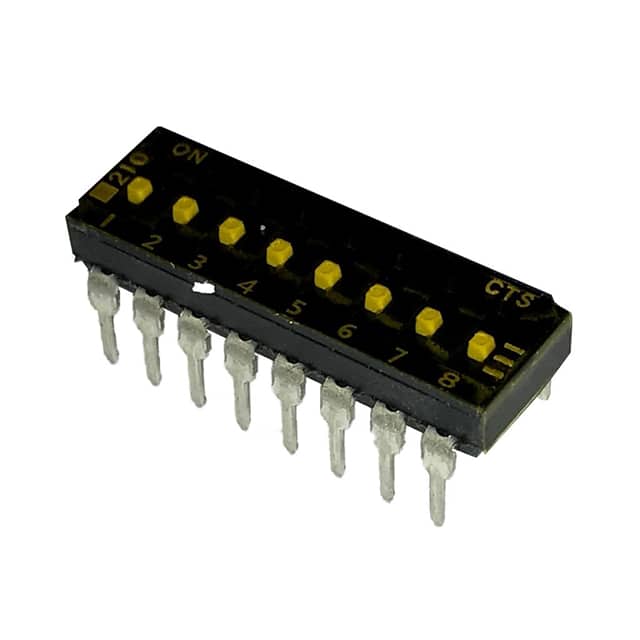 210-8MSTF SWITCH SLIDE DIP SPST 100MA 20V
