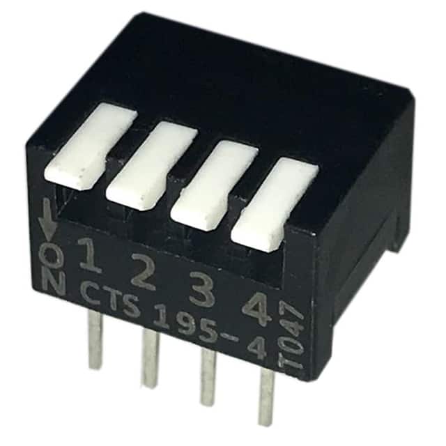195-4MS SWITCH PIANO DIP SPST 50MA 24V