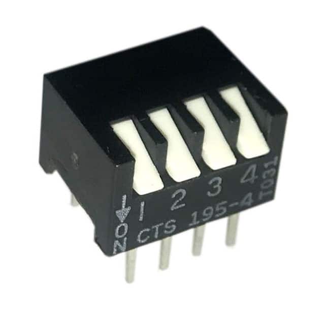 195-4MSN SWITCH PIANO DIP SPST 50MA 24V
