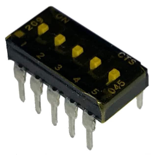 209-5MST SWITCH SLIDE DIP SPST 100MA 20V