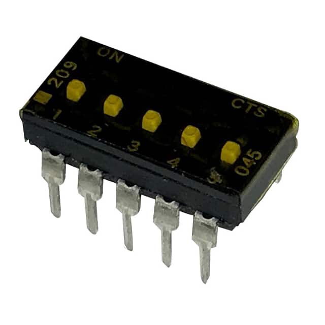 209-5MSTF SWITCH SLIDE DIP SPST 100MA 20V