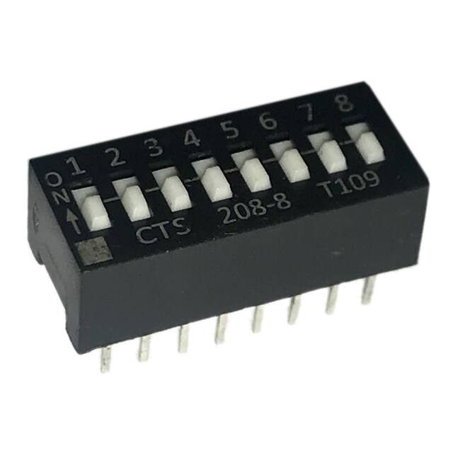 208-8S SWITCH SLIDE DIP SPST 50MA 24V