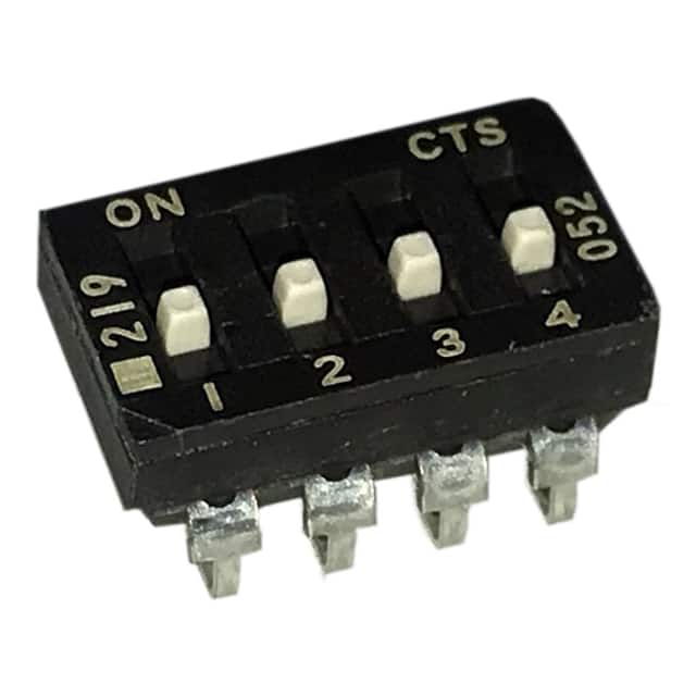 219-4ESJF SWITCH SLIDE DIP SPST 100MA 20V
