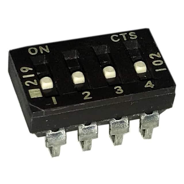 219-4LPSJF SWITCH SLIDE DIP SPST 100MA 20V