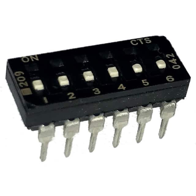 209-6LPSFD SWITCH SLIDE DIP SPST 100MA 20V