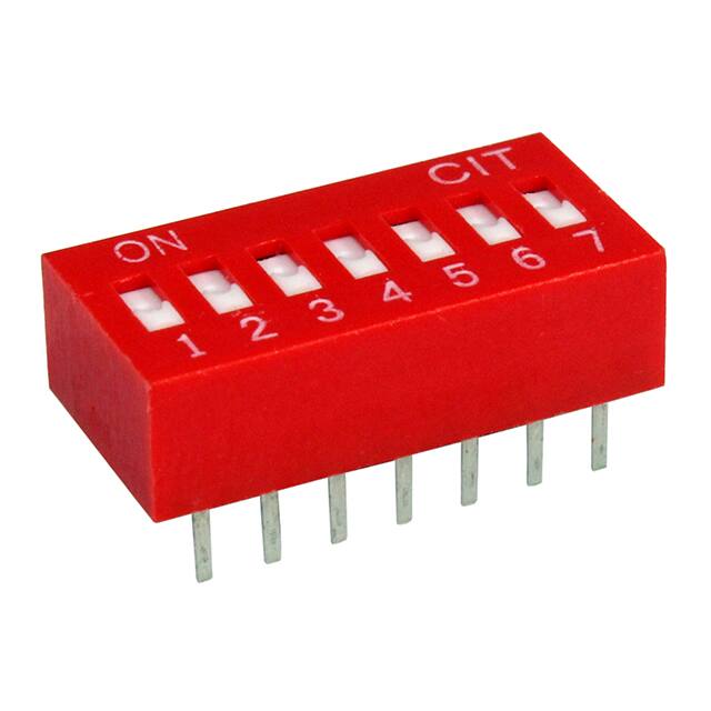 KG07R SWITCH SLIDE DIP 7POS 25MA 24V