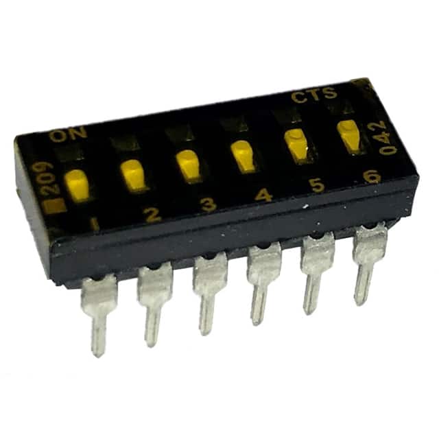 209-6LPSTD SWITCH SLIDE DIP SPST 100MA 20V