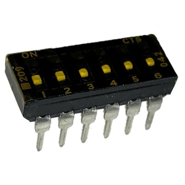 209-6LPSTFD SWITCH SLIDE DIP SPST 100MA 20V