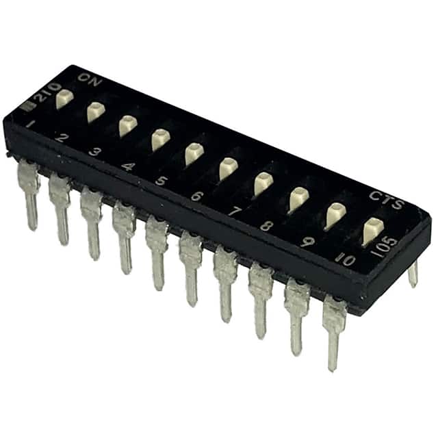210-10MSF SWITCH SLIDE DIP SPST 100MA 20V