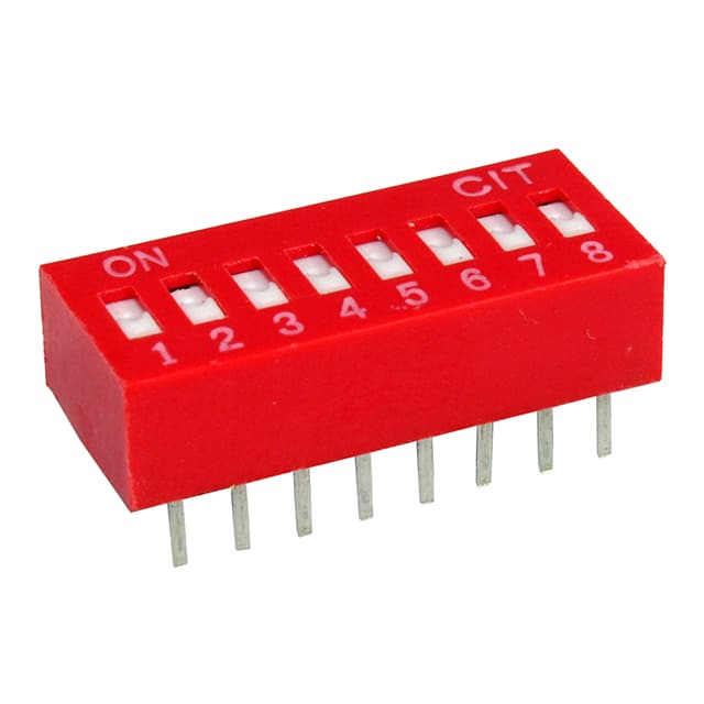 KG08R SWITCH SLIDE DIP 8POS 25MA 24V