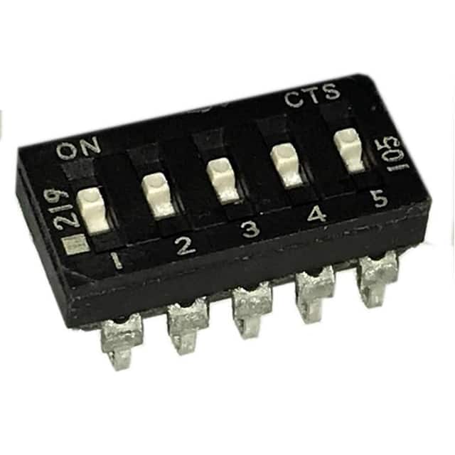 219-5LPSJ SWITCH SLIDE DIP SPST 100MA 20V