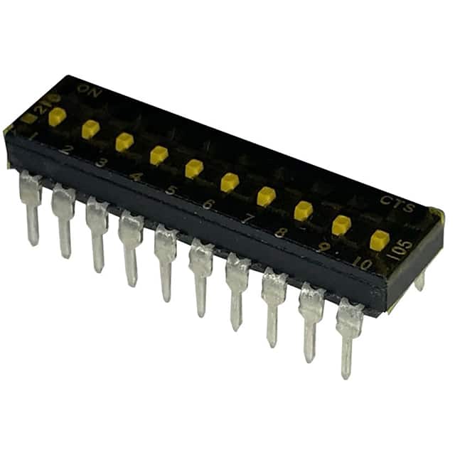 210-10MSTFD SWITCH SLIDE DIP SPST 100MA 20V