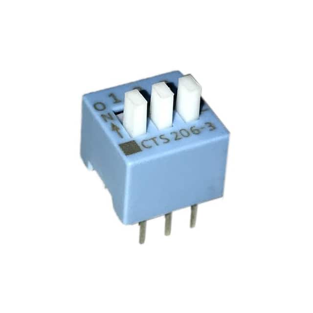 206-3ES SWITCH SLIDE DIP SPST 50MA 24V