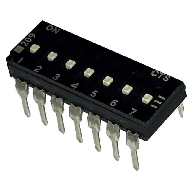 209-7LPSF SWITCH SLIDE DIP SPST 100MA 20V
