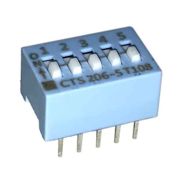 206-5S SWITCH SLIDE DIP SPST 50MA 24V