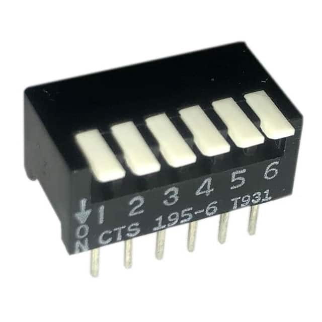 195-6MS SWITCH PIANO DIP SPST 50MA 24V