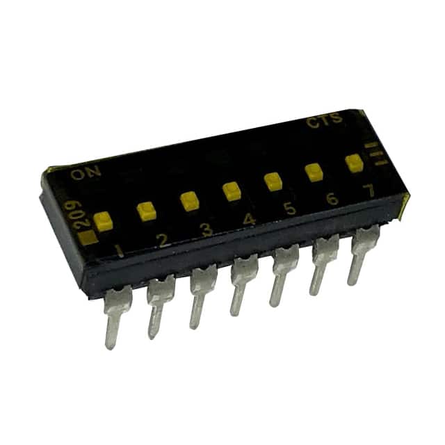 209-7LPSTFD SWITCH SLIDE DIP SPST 100MA 20V